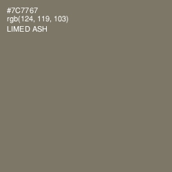 #7C7767 - Limed Ash Color Image